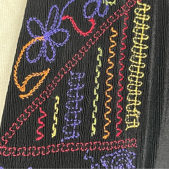 Chico’s Travelers Embroidered Open Front Jacket Cardigan Women’s Size 1 US M - Picture 4 of 9